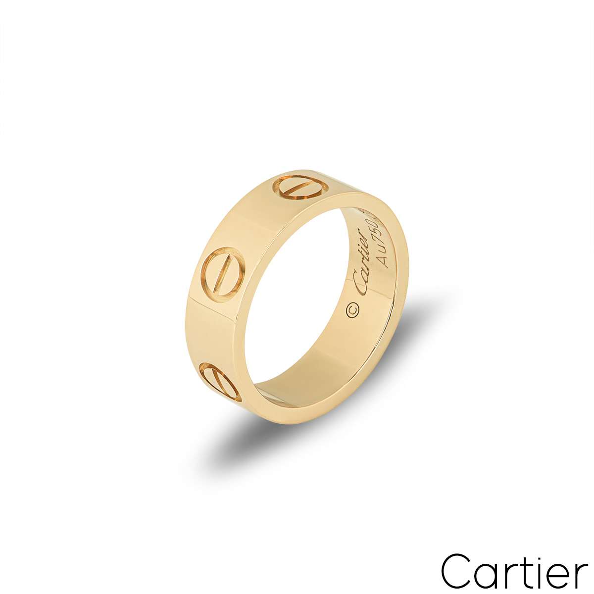 Cartier Yellow Gold Love Ring Size 52 B4084600 | Rich Diamonds